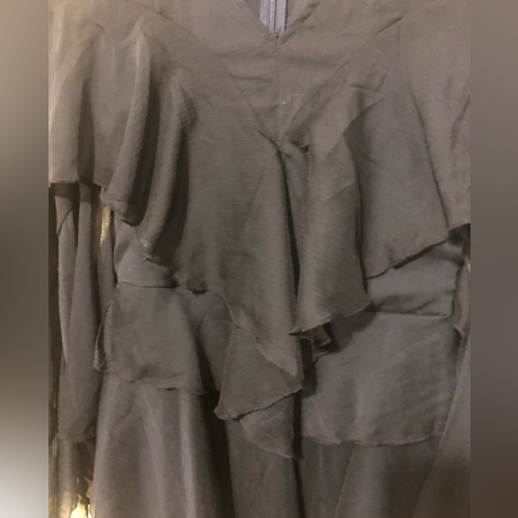 Navy Blue Long Sleeve Dress - Picture 3 of 4